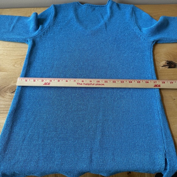 J MCLAUGHLIN CALLUM SWEATER S V NECK HAVANA KNIT YARN RELAXED CASUAL COASTAL - Picture 8 of 12